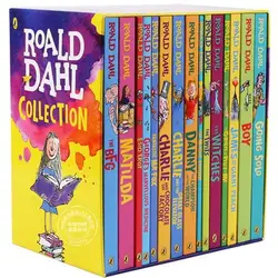 15 книг/комплект, коллекция roalld Dahl, детская книга с английской картинкой, набор книг, раннее обучение, чтение для детей