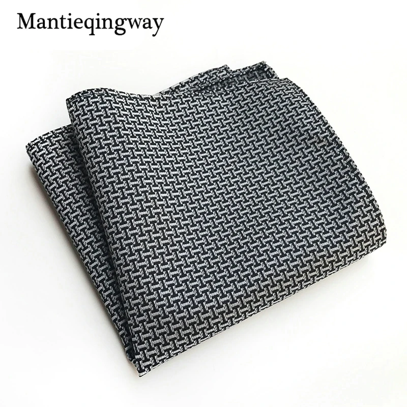 Mantieqingway маленькие точки Пейсли платок для Для мужчин жаккарда с цветочным принтом Карманный площадь Свадебная Hanky Для мужчин S Интимные аксессуары Костюмы подарки