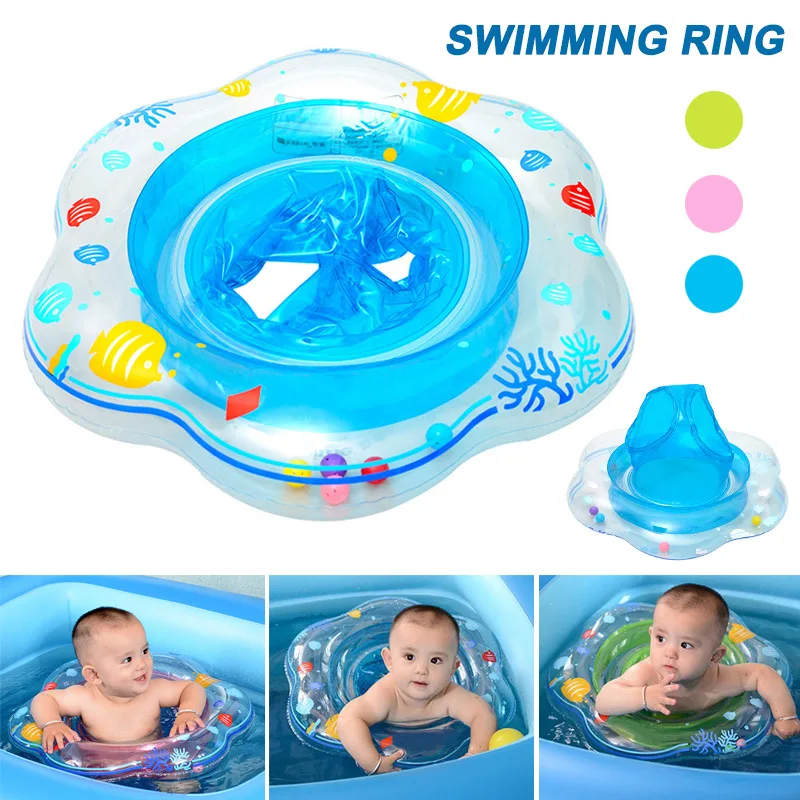 Baby Kids Inflatable Float Seat Swimming Ring Trainer Safety Aid Pool Water Toy 