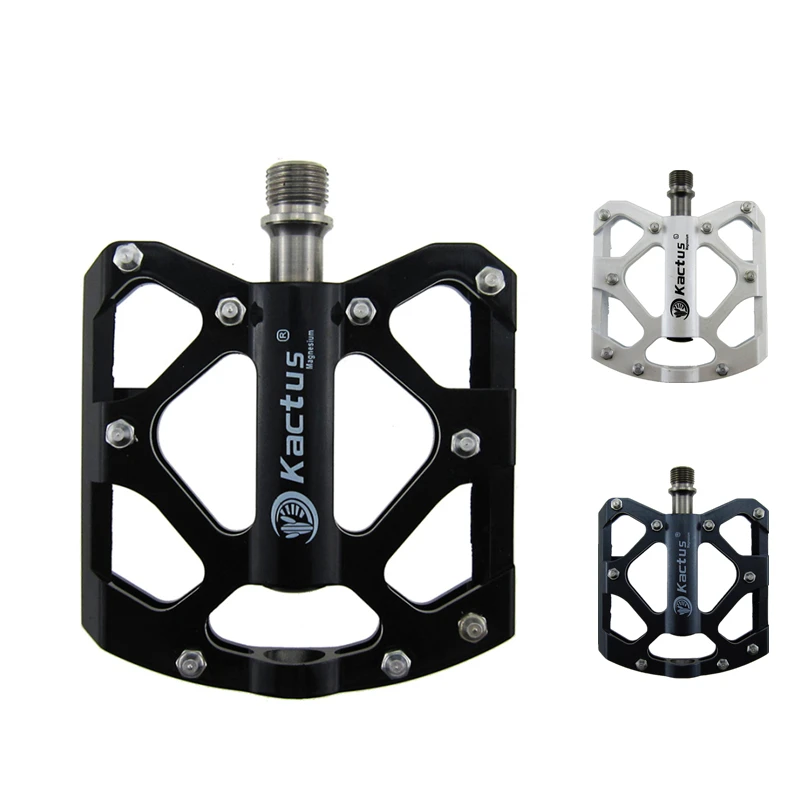 

6 Bearings Bicycle Pedal Titanium Axle Ultralight CNC MTB Bike Pedal Anti-slip Sealed Bearing Magnesium Alloy Body Pedals BMX