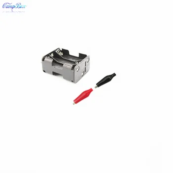 

30Pcs 6xAA Back-Back Battery Case Holder Socket Wire Junction Boxes With 15cm Wires, Black+Red Crocodile Alligator Clip