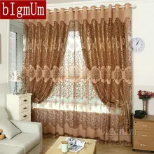 bIgmUm European Royal Curtains Pachira Quality Burnt-out Screens Luxury Window Curtains Set Full Light Shading For Living Room
