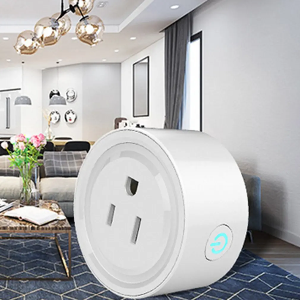 

Smart WiFi socket mobile phone voice control socket European regulations Adapter Power On / Off With Phone Support WiFi network