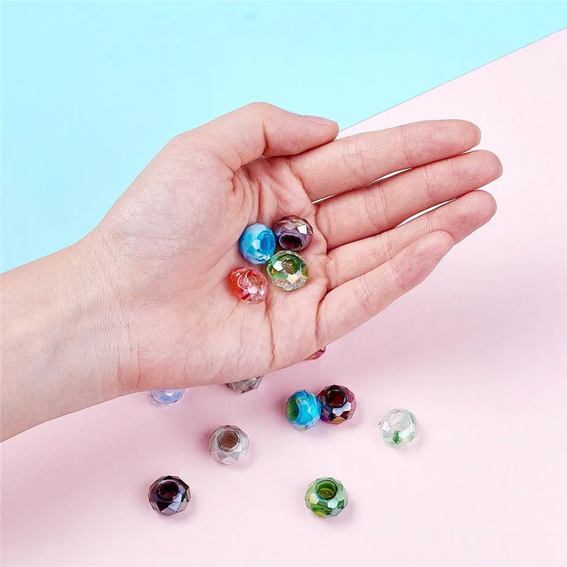 100pcs-14mm-Mixed-Color-Large-Hole-Glass-European-Beads-for-Jewelry-Making-DIY-Bracelet-Necklace-8mm (1)