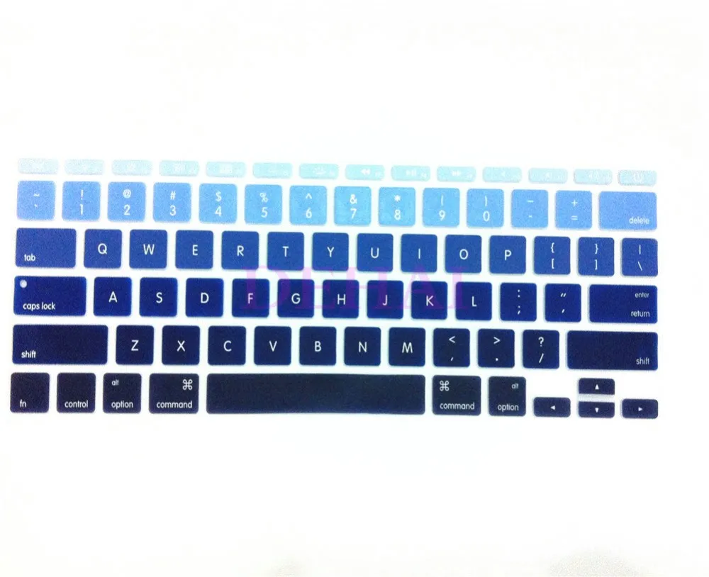 Синий Радуга Силиконовая клавиатура для ноутбука кожи Защитная крышка фильм гвардии для Apple MacBook Air 1" 11.6 дюймов для mac air 11"