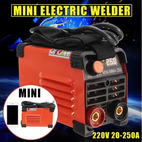 

MMA Handheld Mini Electric Welder 220V 20-250A Inverter ARC Welding Machine Tool