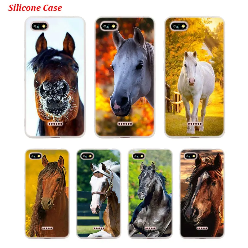 

Silicone Phone Case Cute horse Fashion for Xiaomi Redmi S2 Note 4 4X 5 5Pro 5A Plus 6 6A 7 Pro Cover