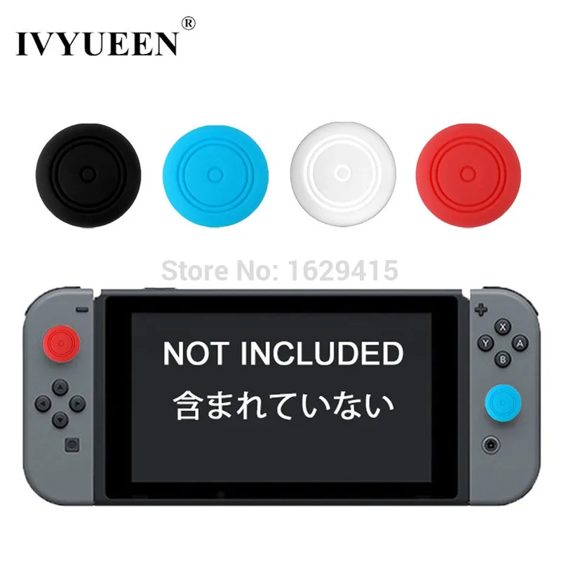 

IVYUEEN 4 Pack for JoyCon Nintend Switch Console Silicone Thumbstick Caps Joystick Grips Video Game Accessories