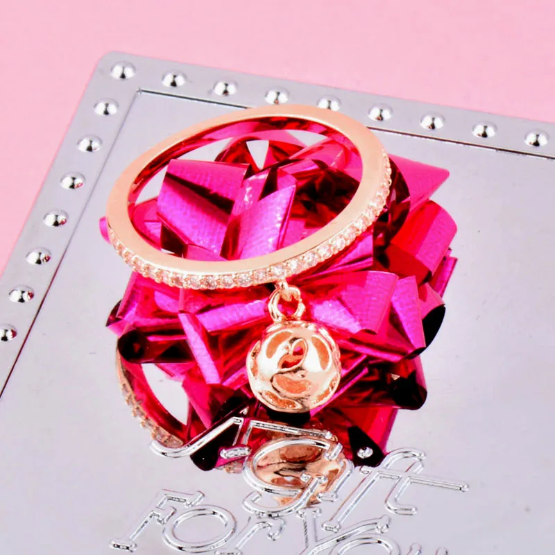 SINLEERY, трендовая подвеска с полым шариком, кольца с крошечными кристаллами для женщин, розовое золото, серебро, свадебные ювелирные изделия, дропшиппинг Jz191 SSE