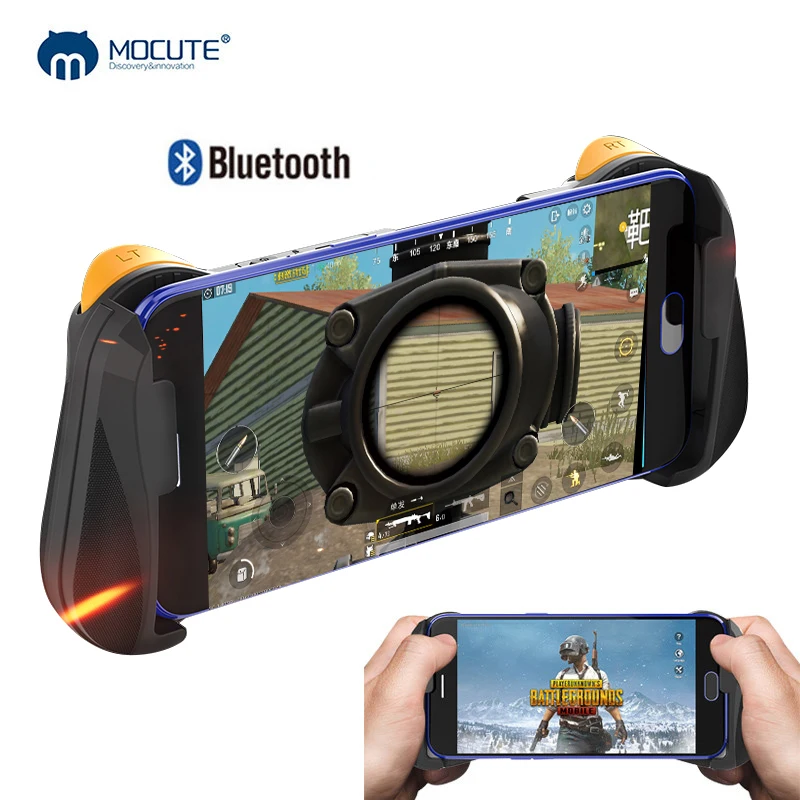 MOCUTE 057 Bluetooth 4.0 Gamepad PUBG Controller PUBG Mobile Triggers Joystick Wireless Joypad For iPhone XS For Android Tablet MOCUTE 057 Bluetooth 4.0 Gamepad PUBG Controller PUBG Mobile Triggers Joystick Wireless Joypad For iPhone XS For Android Tablet
