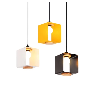 

Modern simple Milk tea shop deco pendant light colorful macaron droplight foyer restaurant bedroom kids room lighting fixture