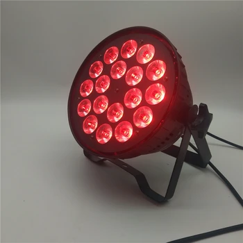 

6 sets / 18x18W RGBWA + UV 6 in 1 LED Par panel light DMX512 stage lights party KTV disco DJ lightweight aluminum case