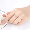 CZCITY-Anillos abiertos de dedo para mujer, de Plata de Ley 925 pura, Gema de Esmeralda cuadrada, joyería fina, regalo de aniversario, Aneis femenino ► Foto 2/6