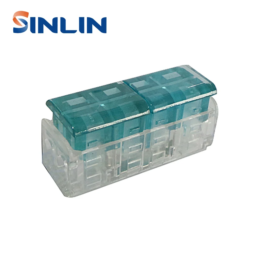 

10PSC Quick Splice Wire Connector LED strip 2to2 0.75-1.0mm(18-17AWG) Terminal Wago Junction box Arrangement of wire