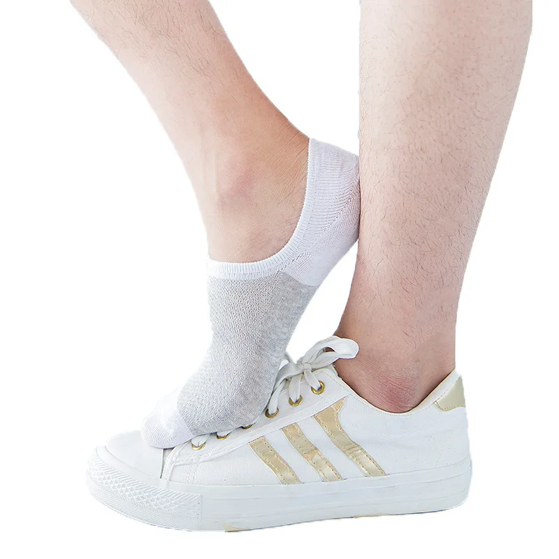 5 пар/лот, мужские носки, тянущиеся, формирующие подростков, короткий набор носков для всех сезонов, Нескользящие прочные мужские носки чулочно-носочные изделия