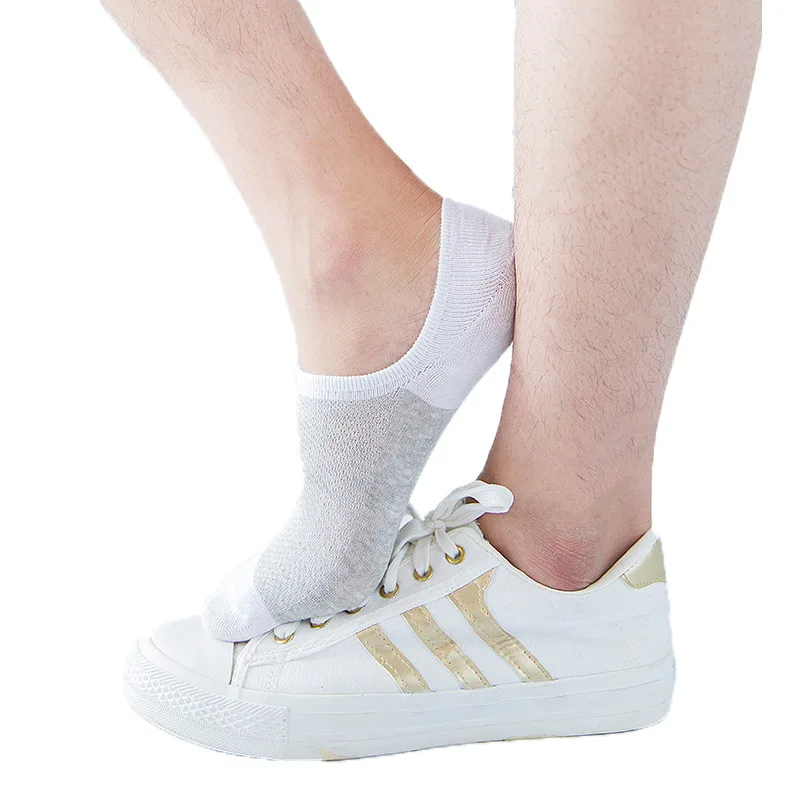 5 Pairs/lot Men Short Socks Stretchy Shaping Teenagers Suit for All Season Non-slip Durable Male Hosiery short socks