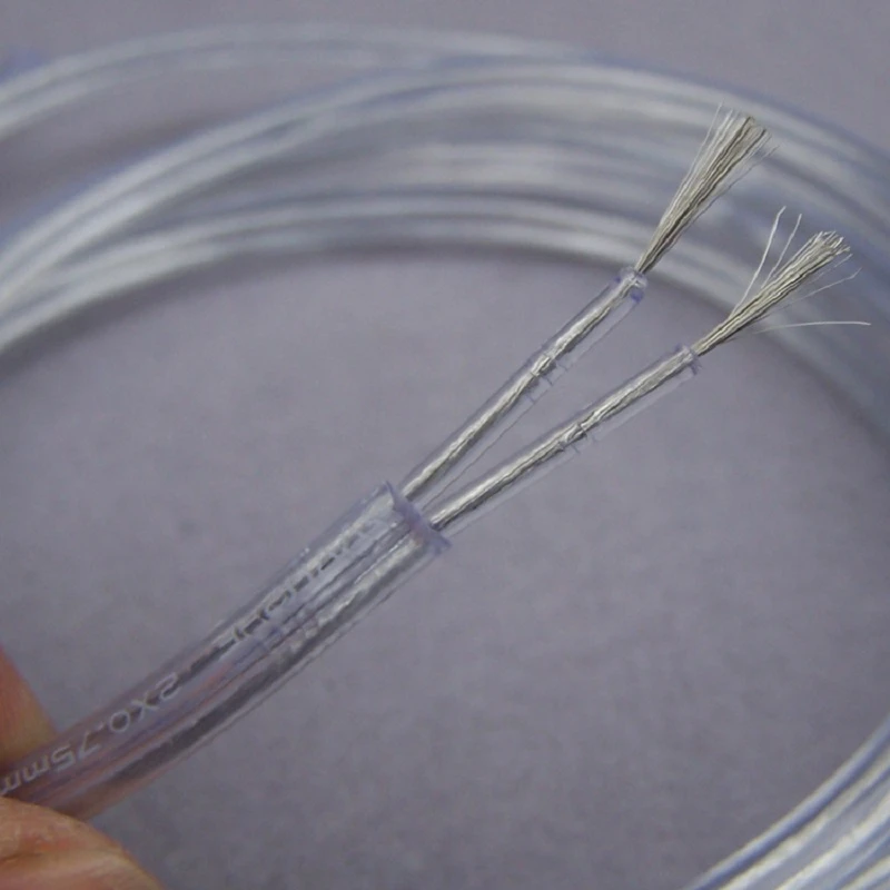 Cable de alimentación transparente de 2x0,75mm, cubierta de alimentación lámparas de iluminación, cable eléctrico colgante para candelabro|lighting power cable|electric cablesheathed cable - AliExpress