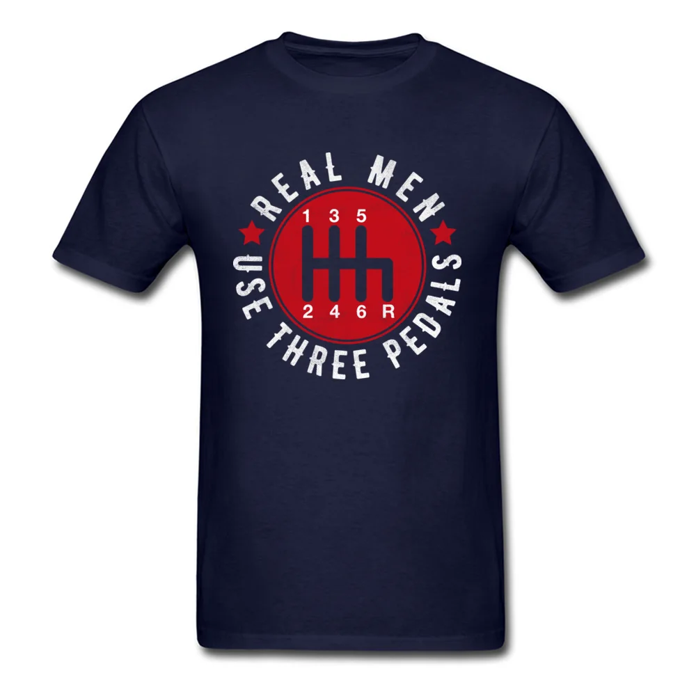 Real Men Use Three Pedals Six Speeds_navy
