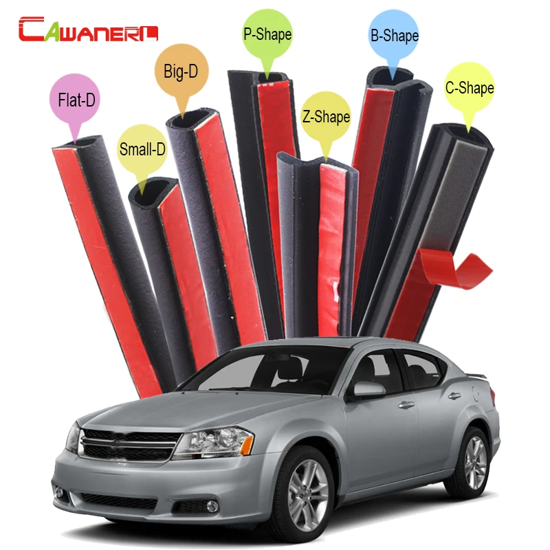 Cawanerl Whole Car Rubber Seal Sealing Strip Kit Seal Edge Trim