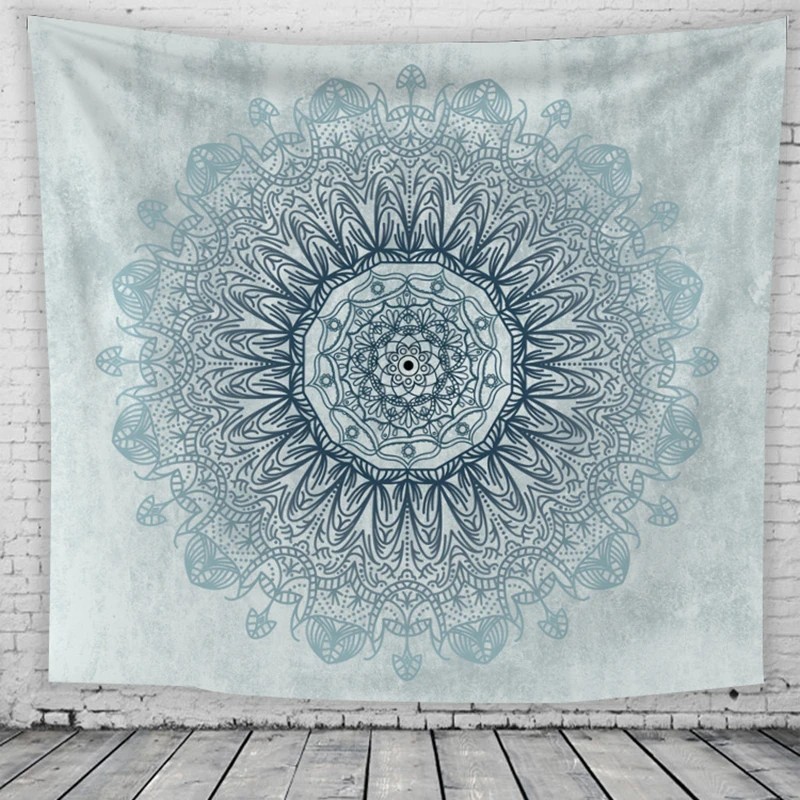 

Soft Mandala Pattern Tapestry For Home Art Livingroom Hanging Tapestry Floor Carpet Quality Decoration Polyestery Wall Tapestry