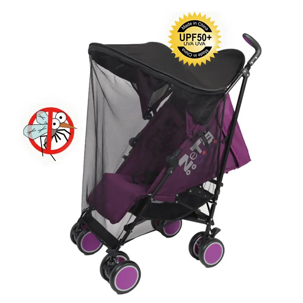 

Baby Stroller Sunshade UV Protection Universal Mosquito Net Umbrella Stroller Sunshade Cover