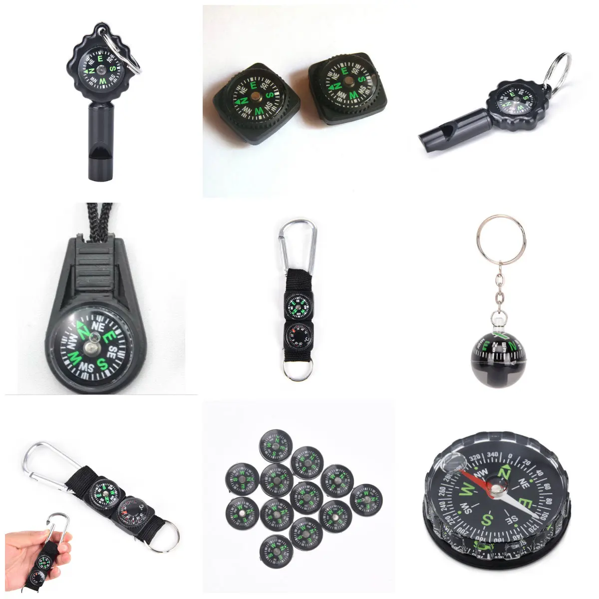

Pocket Mini Hiking Camping Lightweight Outdoor Emergency Compass Navigation Wild Tool Black brujula chaveiro Compassl