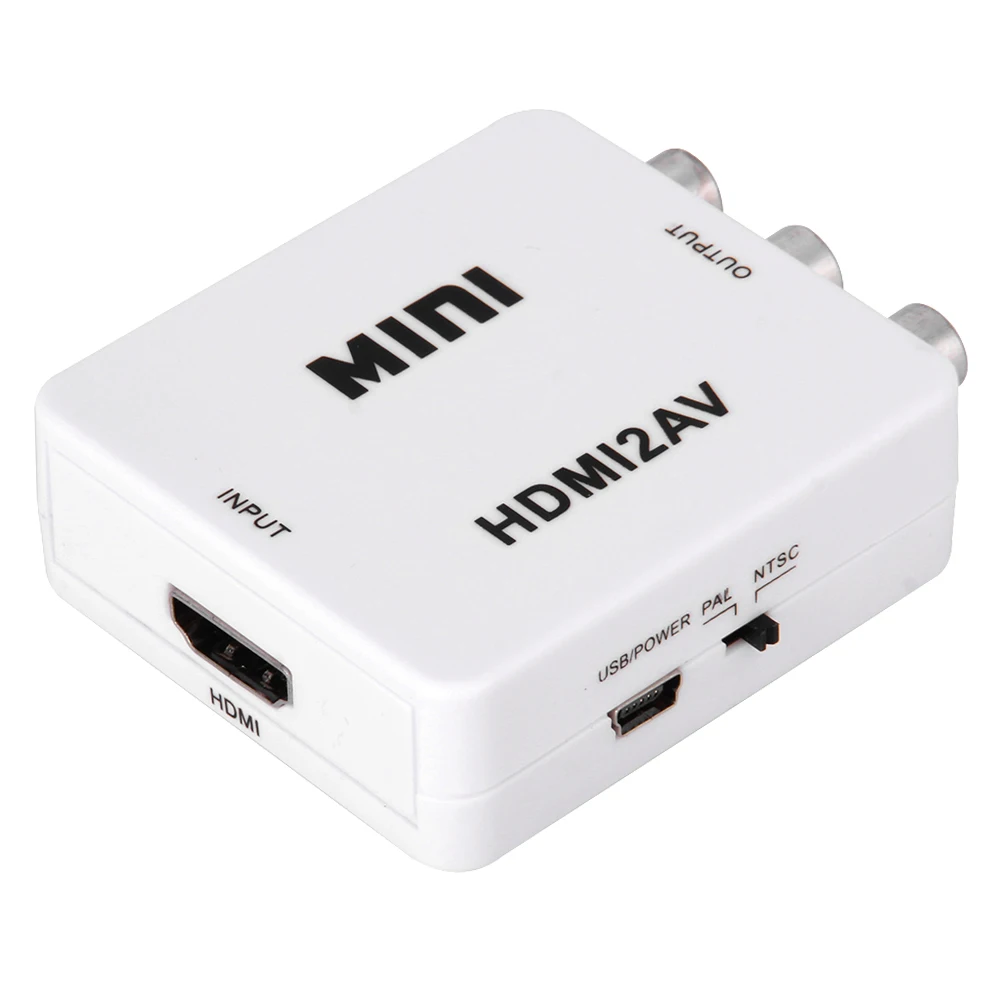  MEMTEQ RCA AV CVBS Mini Composito adattatore Full HD 1080P HDMI a 480i RCA Audio Video HDMI a conve