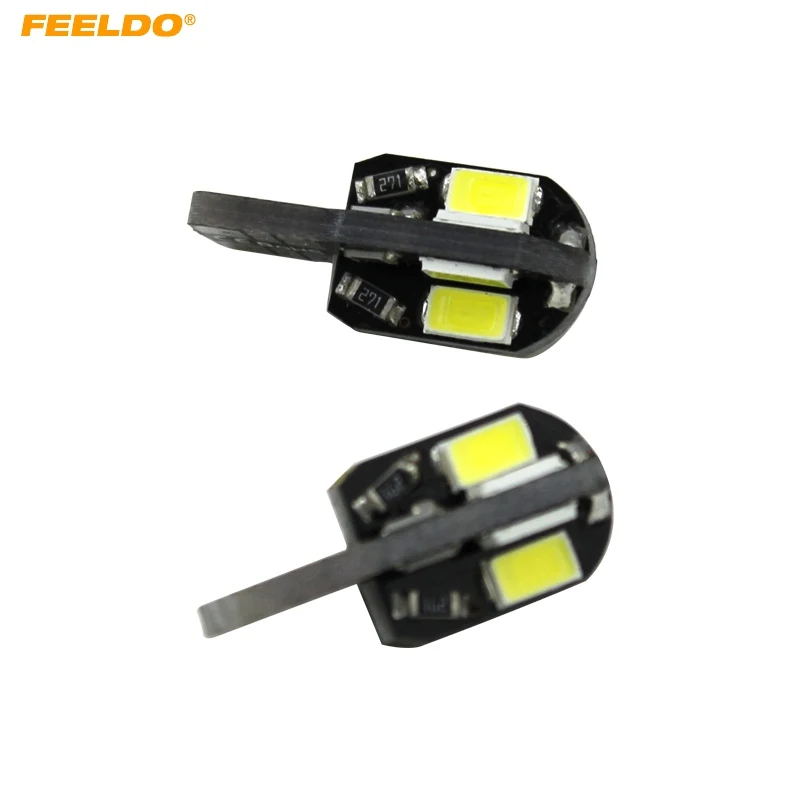 FEELDO 2 шт. T10 194 168 W5W 5730SMD 8LED Canbus безошибочные Автомобильные Боковые светодиодные