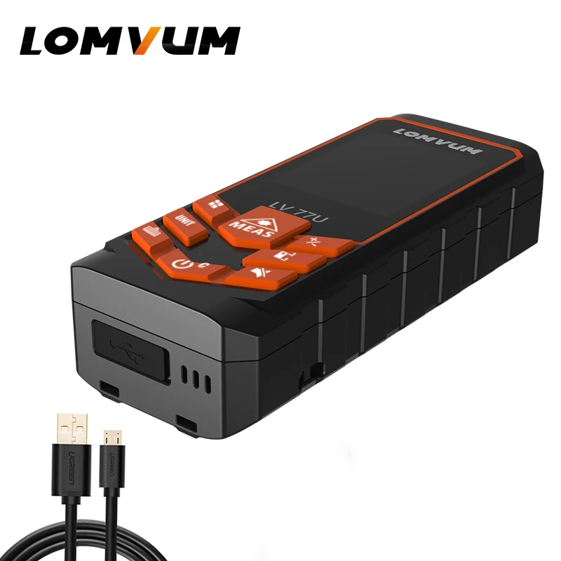 LOMVUM Rechargeable Handheld Trena Laser Rangefinder 77U 120M Digital Laser Distance Meter Electrical Tape Measuring Tools LOMVUM Rechargeable Handheld Trena Laser Rangefinder 77U 120M Digital Laser Distance Meter Electrical Tape Measuring Tools