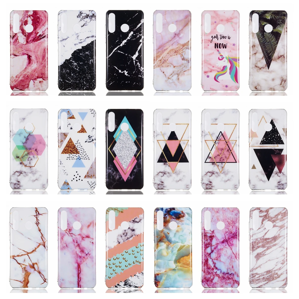 

Mobile Phone Cover For Huawei P30 Lite Soft TPU Silicone Marble Printed Case For Huawei P30Lite Back Bumper Phone Cases Fundas