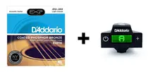 D'Addario EXP16 Coated Phosphor Bronze Acoustic Guitar Strings, Light & NS Micro Soundhole Tuner Bundle D'Addario EXP16 Coated Phosphor Bronze Acoustic Guitar Strings, Light & NS Micro Soundhole Tuner Bundle