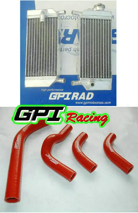 

Aluminum radiator + HOSE FOR Honda CRF250R CRF250X CRF 250R 250X 04-09 05 06 07 08