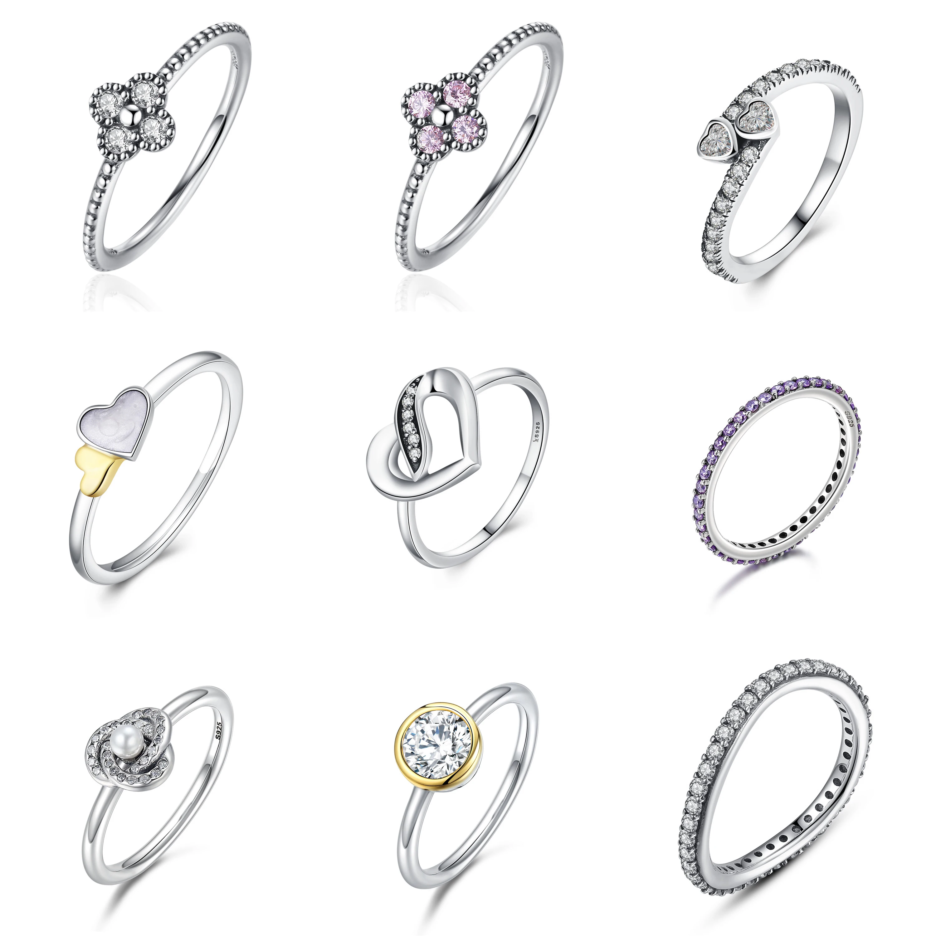 

Trynmera 925 Sterling Silver Rings for Women European Original Wedding Fashion Brand Ring Jewelry Gift