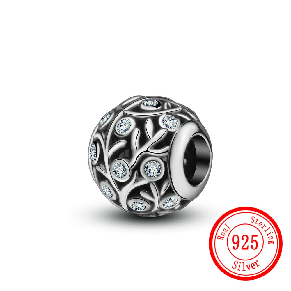 

Hot Sale 100% 925 Sterling Silver Charm Beads Fit Original Bracelet Bangle Make Authentic Standard Silvers Jewelry Making