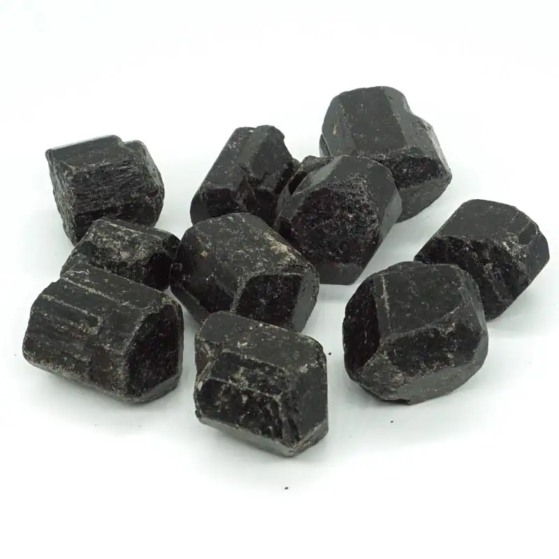Сыпучий черный турмалиновый камень натуральный драгоценный камень минералы поставки для Wicca, рейки, кристалл исцеление