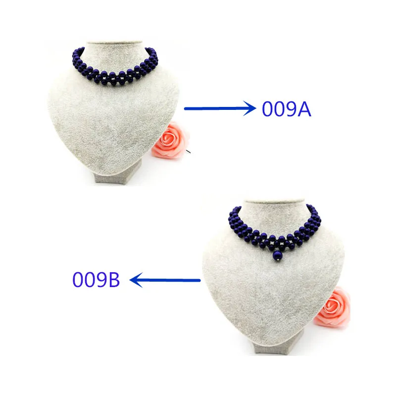 Dandie короткое колье ожерелье с 8 мм акриловая бусина дизайн, элегантные ювелирные изделия ожерелье Новинка - Окраска металла: 009B