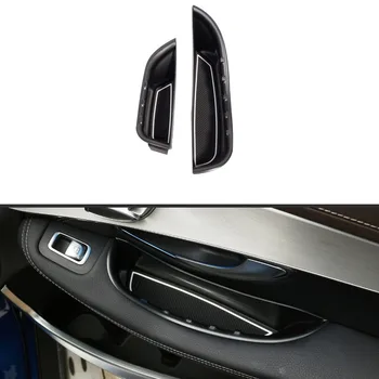 

2pcs For Mercedes Benz C-Class W205 GLC Class X253 2015-2019 Car Door Handle Storage Box Tray Accessories For Left Hand Drive