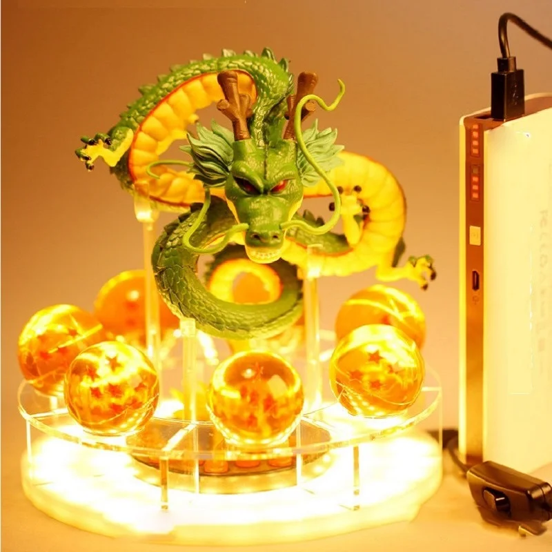 

Dragon Ball lamp Anime Goku 7 Dragon Crystal Dragon Ball Night Light Table Lamp Combination Model DIY Holiday Gift