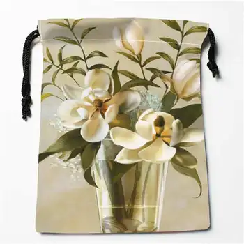 

Custom Printing Flower vase Drawstring Shopping Bags Travel Storage Pouch Swim Hiking Toy Bag Unisex Multi Size18-12-05-57