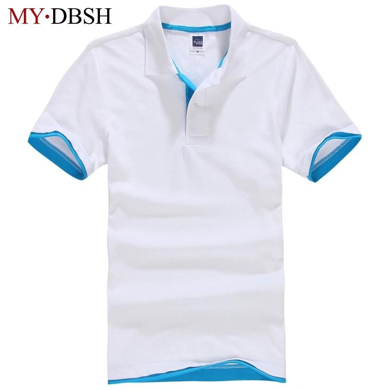 Summer Elastic Cotton Short Sleeve Polo Shirts Men Shirt Men's Clothing