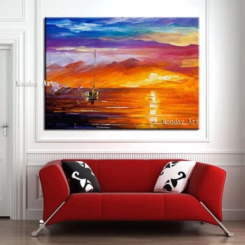 

Sea Oil Painting Handmade Canvas Oil Painting Modern Art landscape Painting Wall Picture For Living Room bedroom Home Decoration