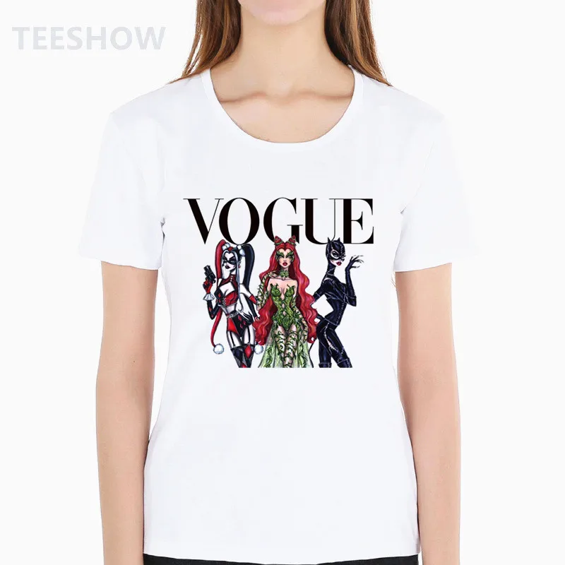 

Harajuku Summer T Shirt Women New Arrivals Fashion VOGUE Printed T-shirt Woman Tee Tops Casual Female T-shirts HWP3094