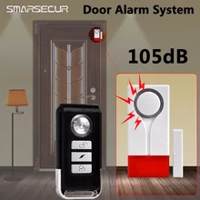 SMARSECUR Home Security Door Window Magnetic Sensor Alarm Warning System Wireless Remote Control Door Detector Burglar Alarm