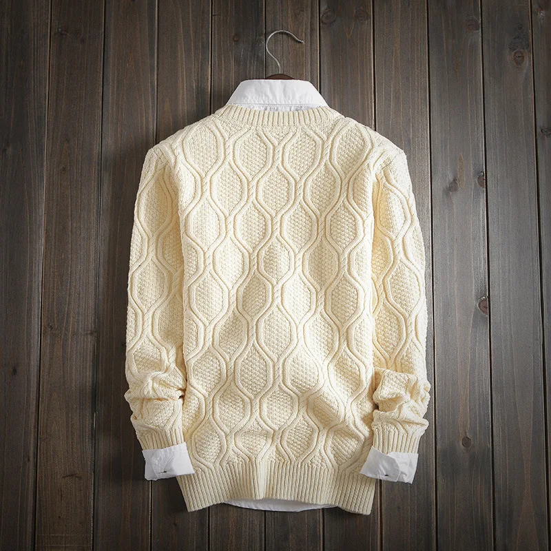 Men's Autumn Sweater knitted shirt Korean version skinny head men's sweater winter sweater men 2019