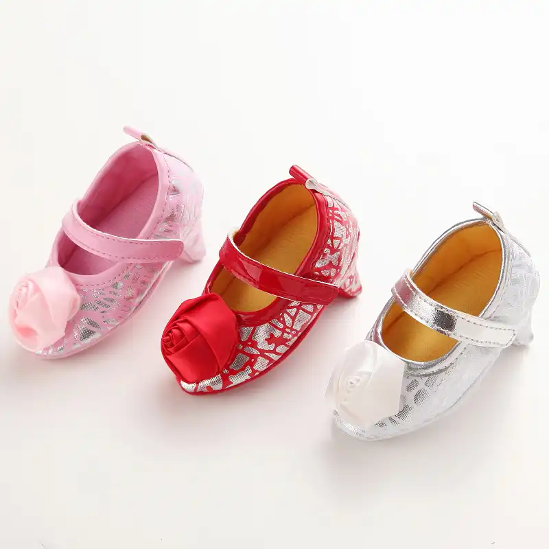 pink crib shoes
