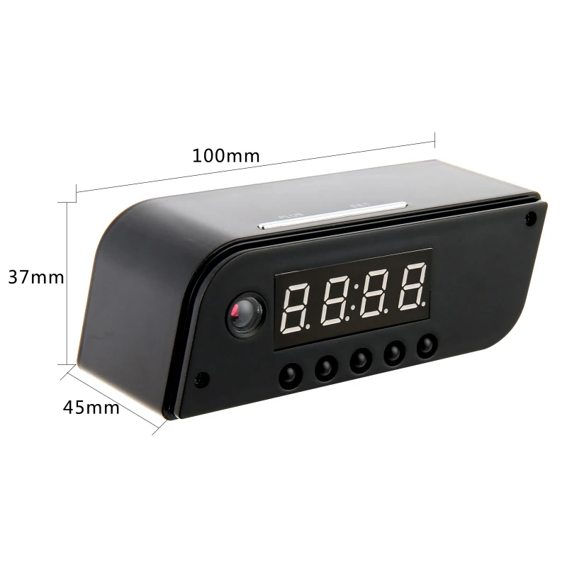 CCTV 720P WIFI Mini Camera Time Alarm Wireless Nanny Clock P2P Security Night Vision Motion Detection Home Security IP Camera