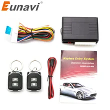 Eunavi Universal Auto Auto Centrale Kit Lock UnlocK Keyless Entry Systeem Power Centrale Vergrendeling met Afstandsbediening