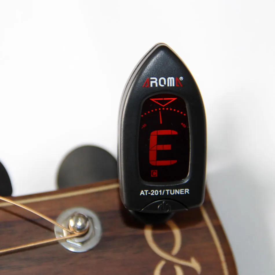 Buy Aroma Mini Clip on LCD Guitar Tuner 360 Degree Rotatable Clip on for Bass