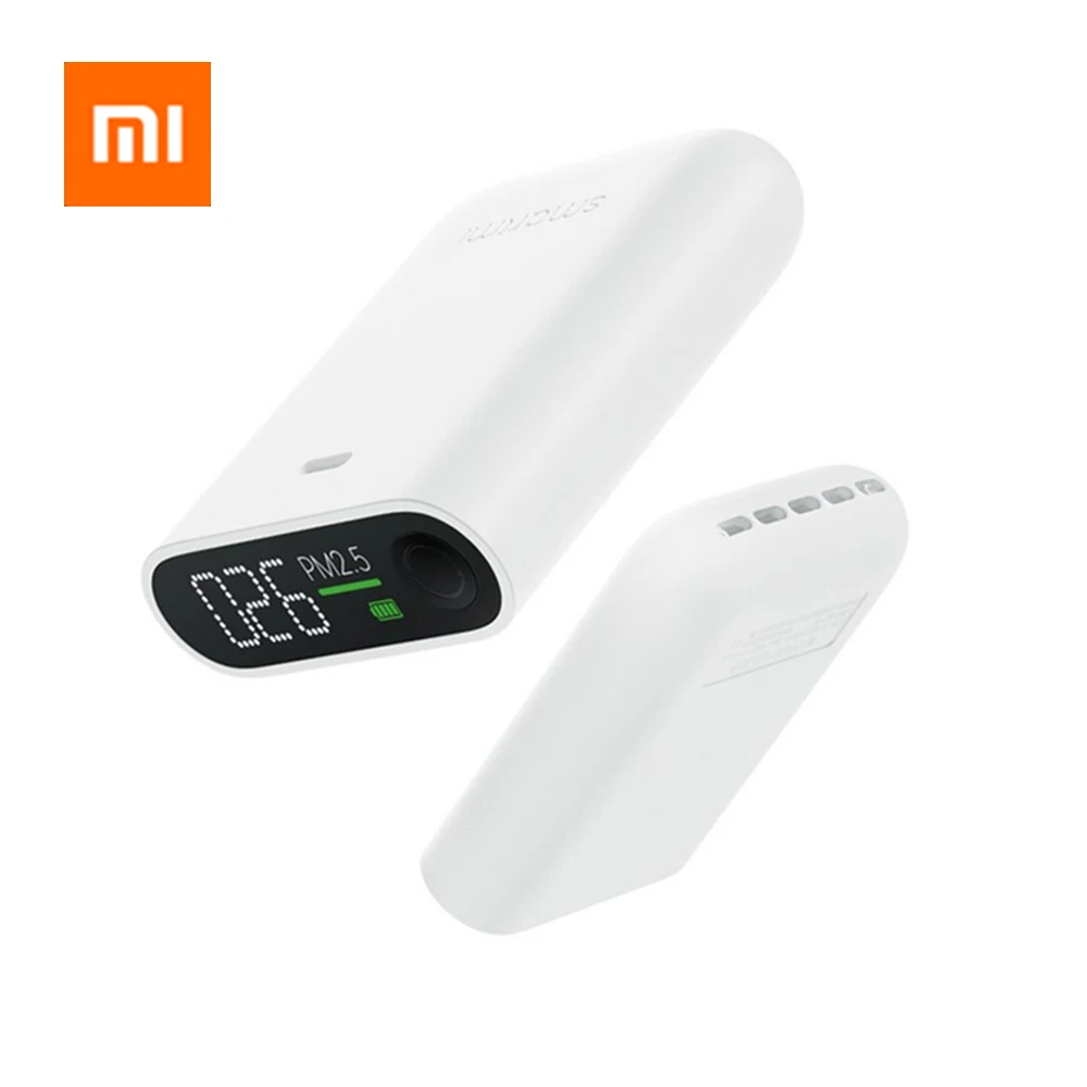 

HOT Original Xiaomi Smartmi PM2.5 Air Detector Mini Sensitive Air quality Monitor LED Screen PM 2.5 For Home Office Portable