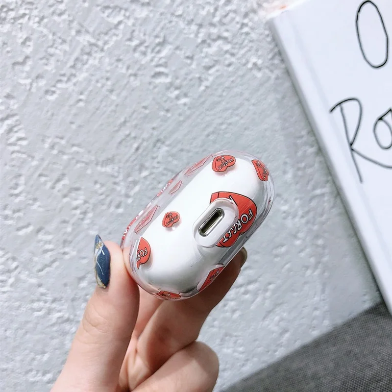 Cute Bluetooth Headphone Case For Airpods 2 Case Transparent Hard Cases For Airpod Protection Cover For Air Pods Accessiore Etui